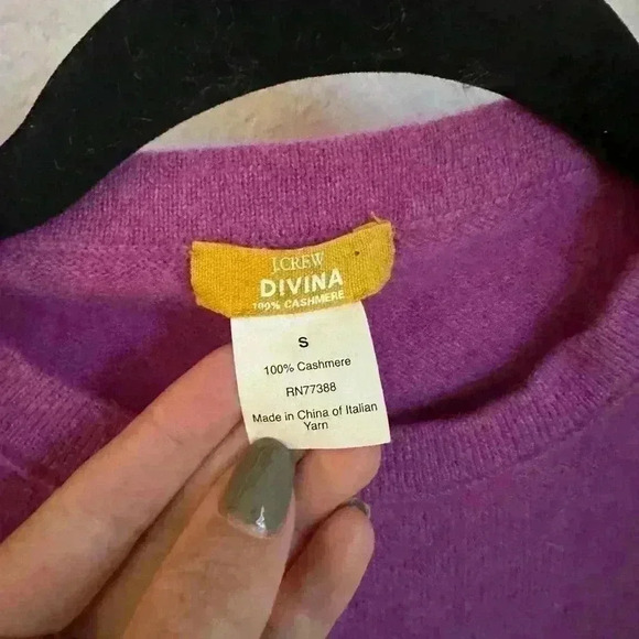 J Crew Divina 100% Cashmere Sweater • S - Picture 3 of 4